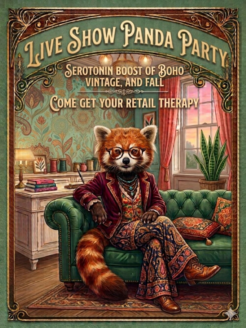 LIVE SHOW / PANDA PARTY **THURSDAY SEPT 24 AT 7:30PM CST**